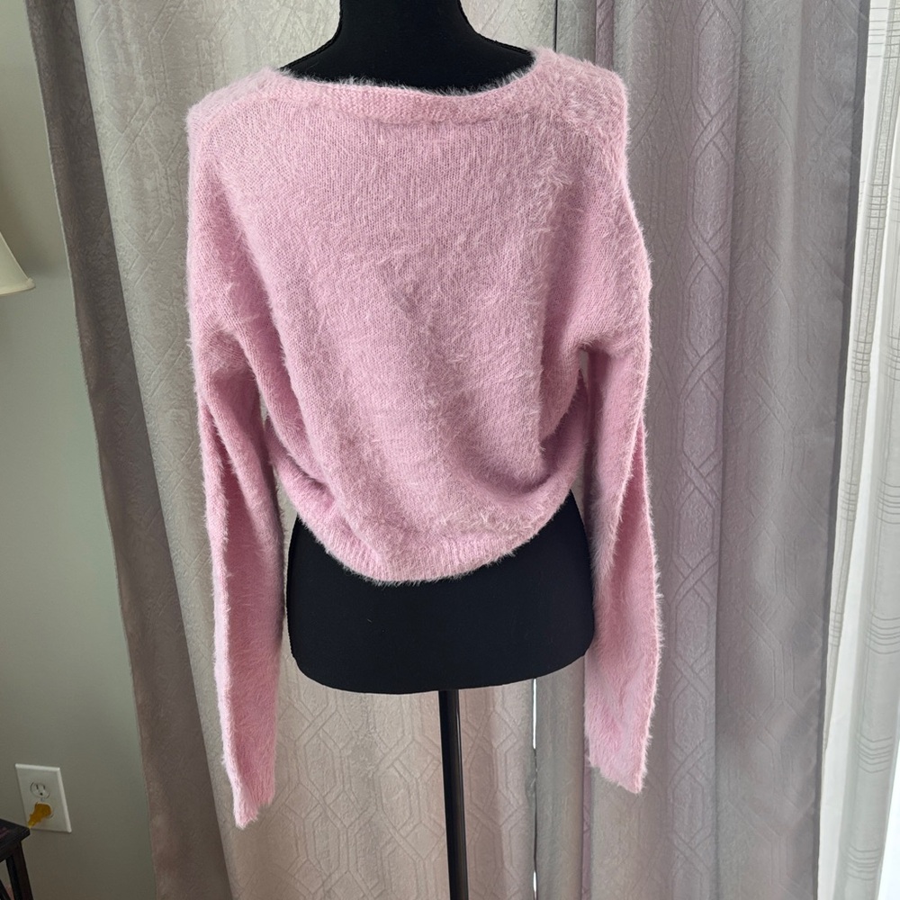 PrettyLittleThing Soft Pink Cardigan Sweater size large - Picture 3 of 6